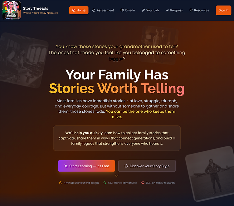 Story Threads App