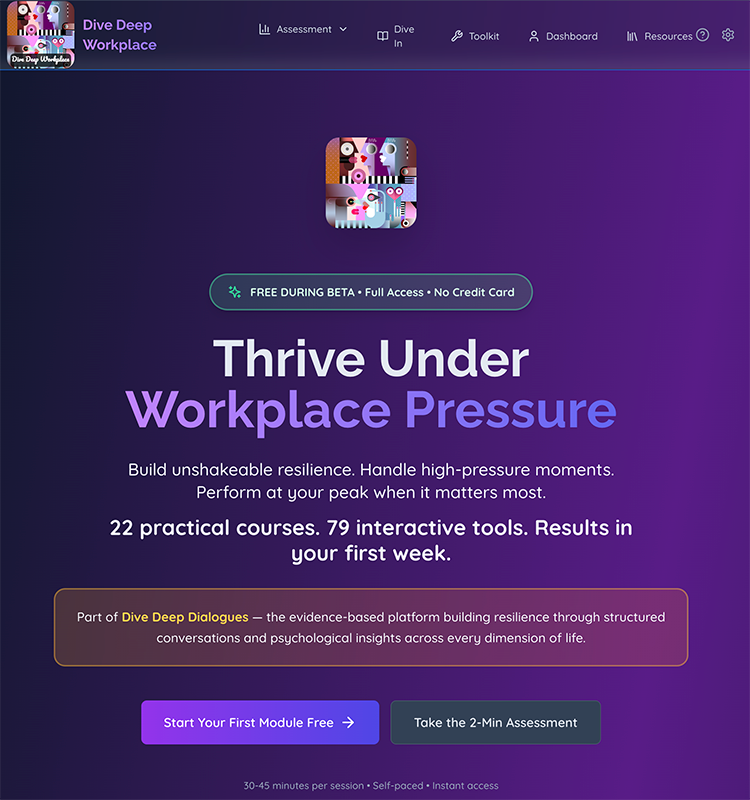 Dive Deep Workplace Homepage