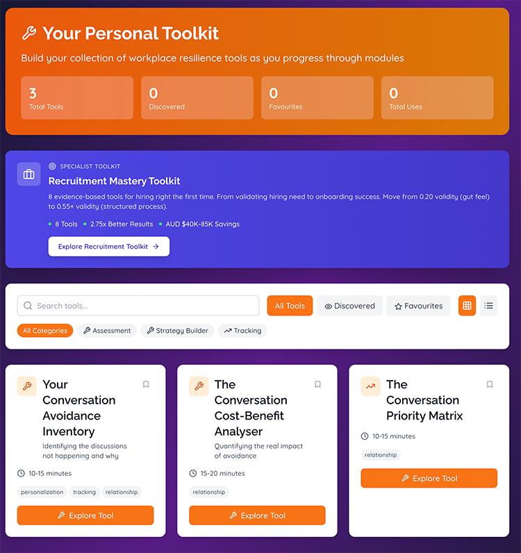 Toolkit Dashboard